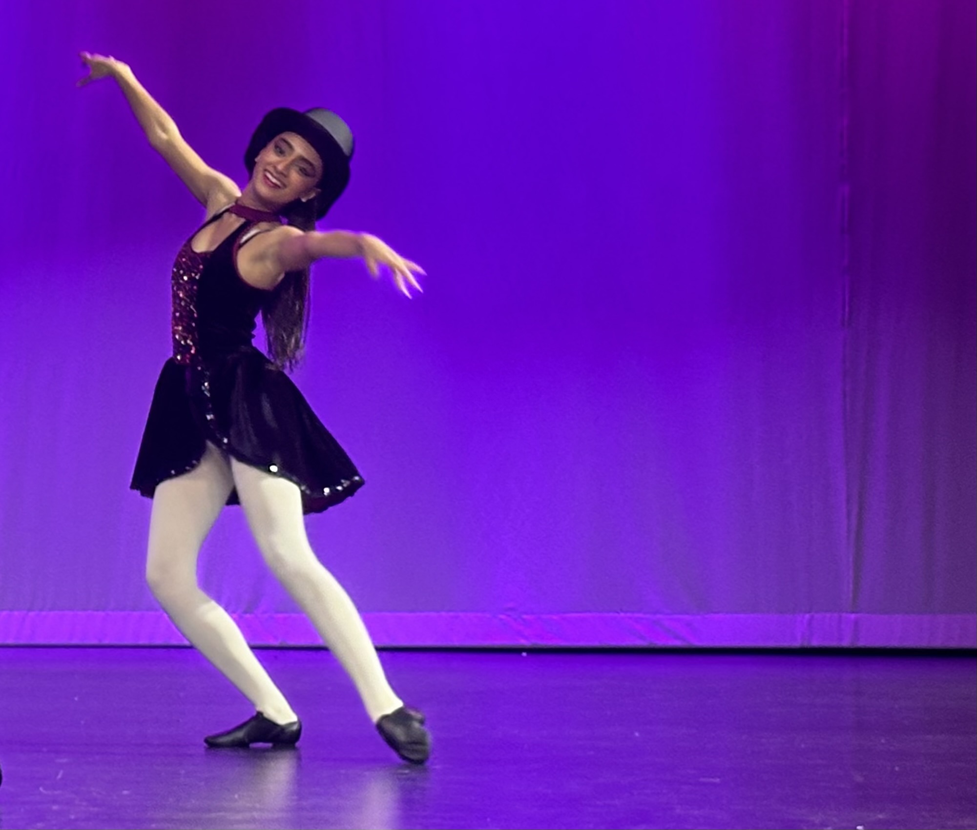 Female Jazz Student Dancing